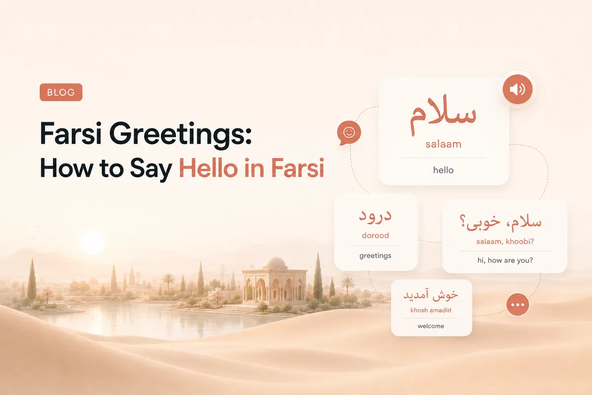 Salutations en farsi : comment dire bonjour en persan