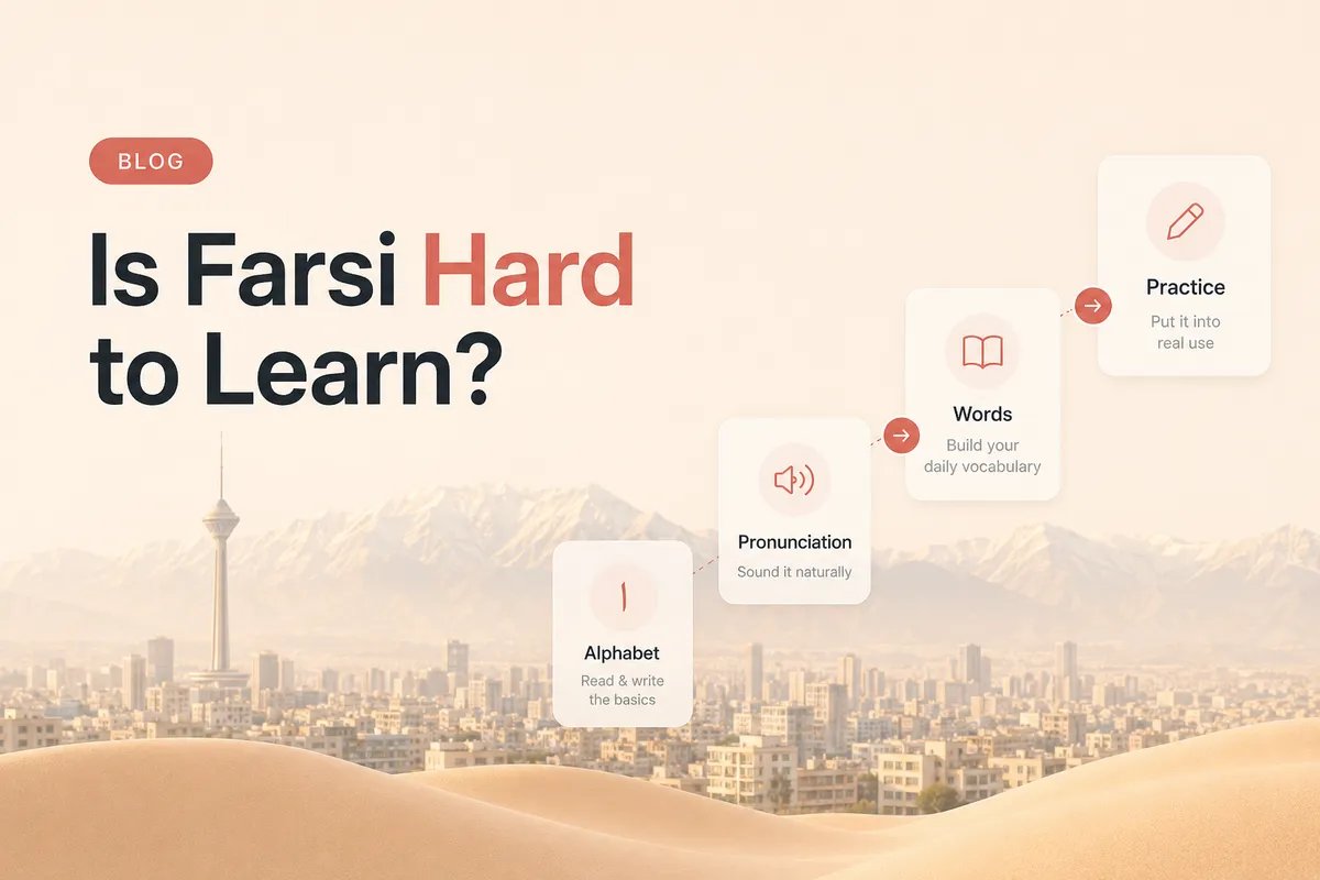 Le farsi est-il difficile à apprendre ?