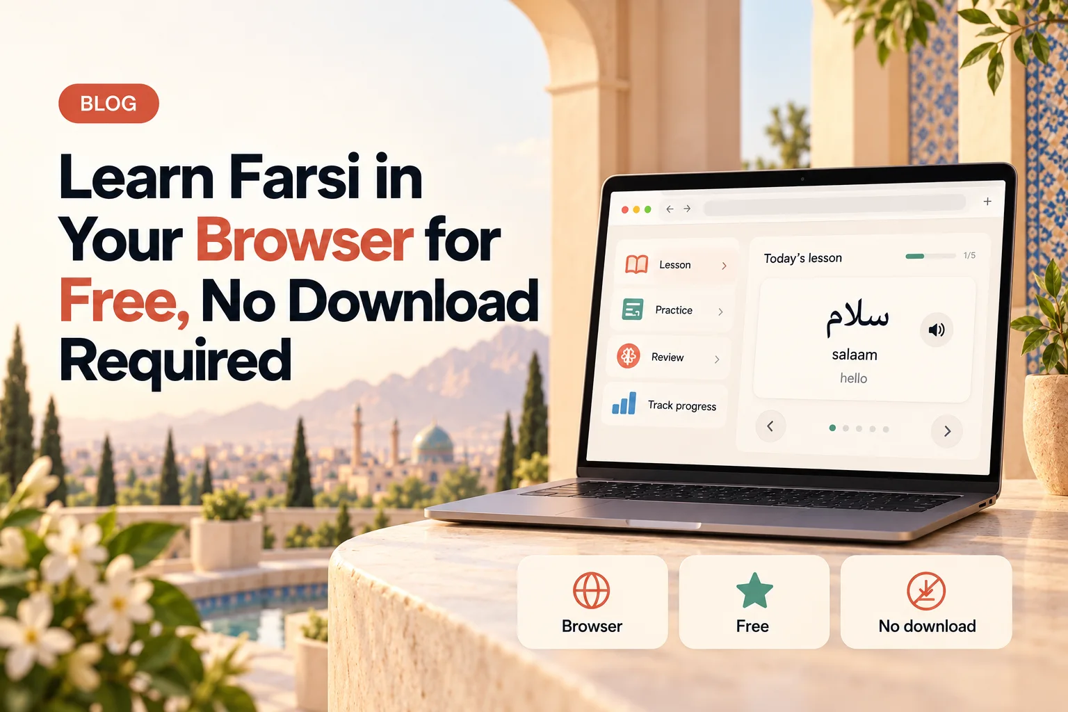Learn Farsi in Your Browser for Free, No Download Required