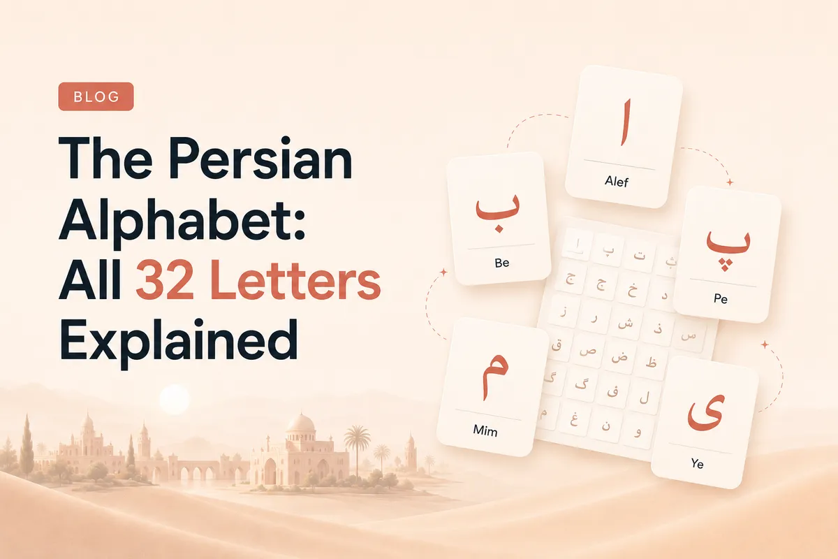 L'alphabet persan : les 32 lettres expliquées