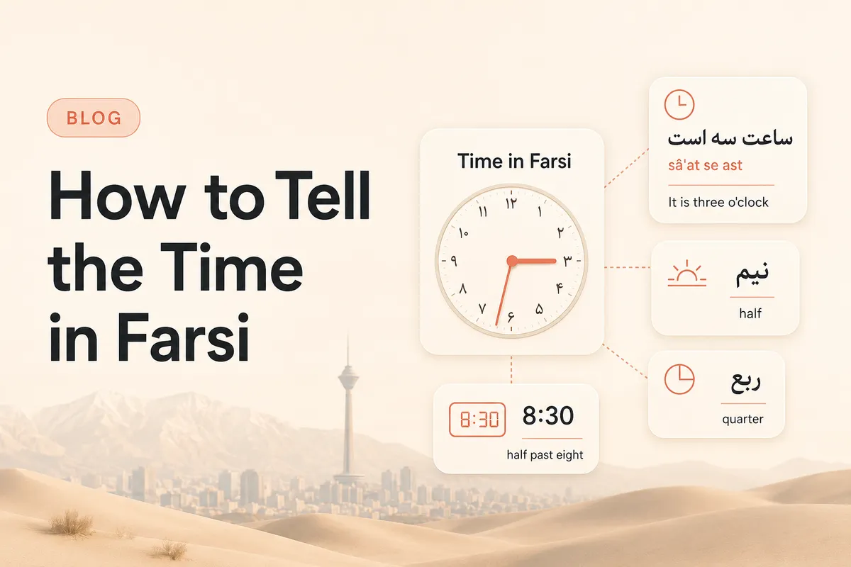 How to Tell the Time in Farsi